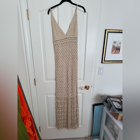 Flook the Label Willow Hand Crocheted Maxi Dress Size S - Picture 4 of 5